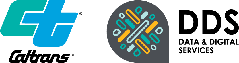 Caltrans Data and Digital Services Logos